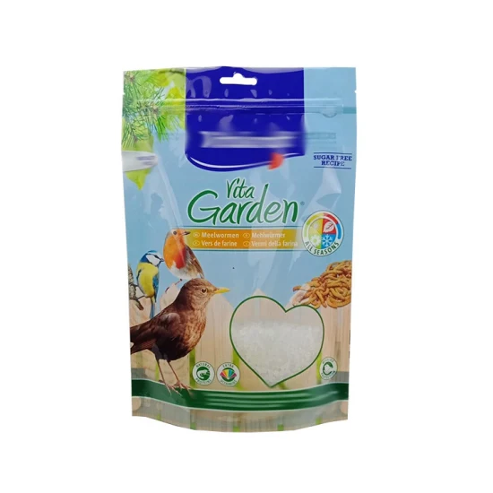 カスタムサイドガセットトップ鳥ウサギ魚プラスチック猫ペット犬食品包装袋再密封可能なジッパー付き