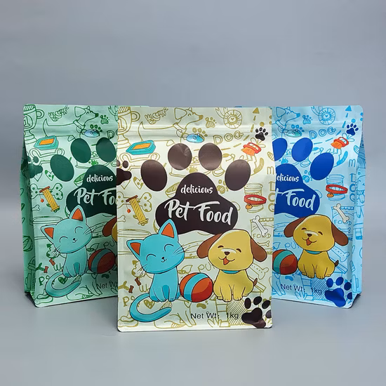 モイスチャークリアジップロックマイラーペット犬猫プラスチック食品包装袋