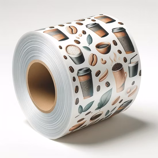 カスタムヒートシール可能な包装ポーチロール金属化BOPP PE CPPフィルム食品セルロース包装フィルムティースナックコーヒー包装用